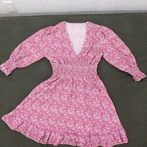 Women's Pink Flower Dress